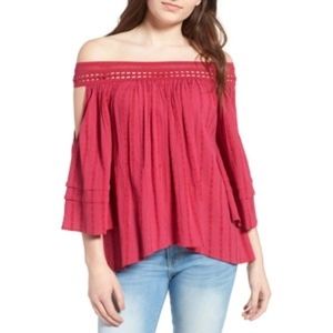 UO Sun and Shadow boho blouse